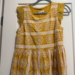 Skies Are Blue Yellow Top - Size XS